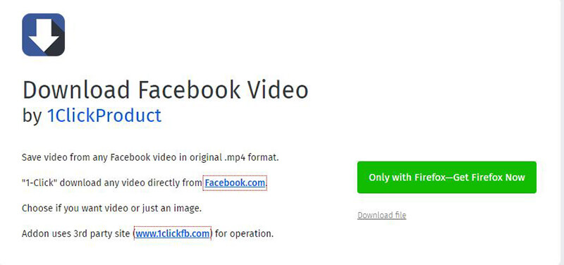 best facebook video downloader firefox